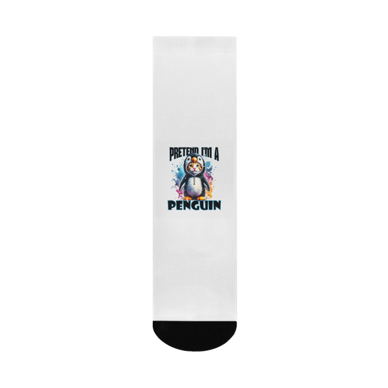 Funny Penguin Crew Socks | Artistshot