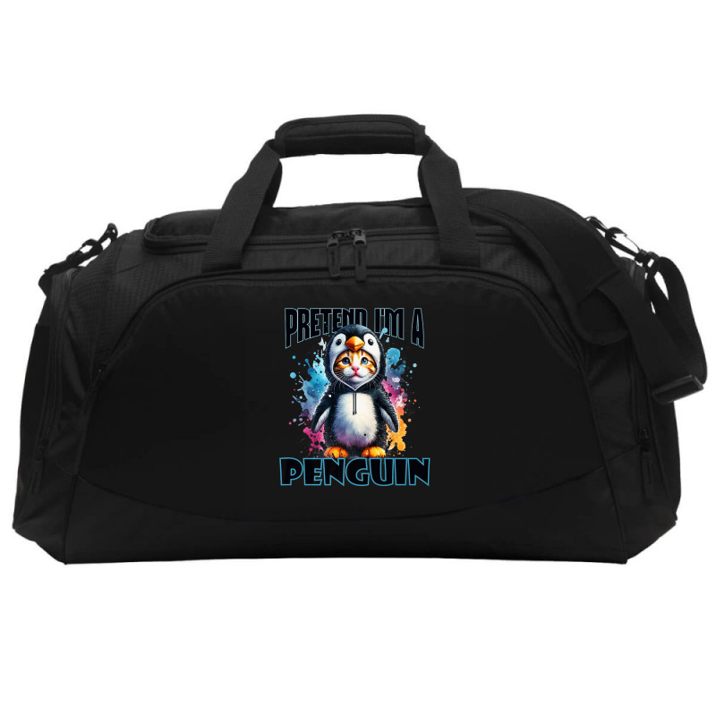 Funny Penguin Active Duffel | Artistshot