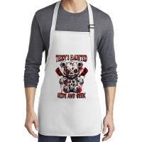 Scary Haunted Teddy Halloween Medium-length Apron | Artistshot