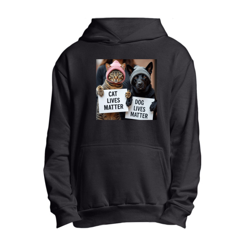 Cat Lives Matter Dog Lives Matter Trump 2024 Cats Urban Pullover Hoodie | Artistshot