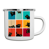 Funny Cat Kitten Meme Vintage Sunset Camper Cup | Artistshot