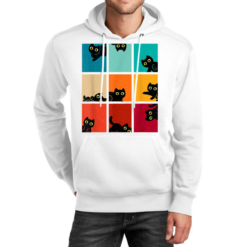 Funny Cat Kitten Meme Vintage Sunset Unisex Hoodie | Artistshot