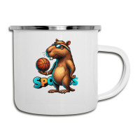 Capybara Basketball Animal Camper Cup | Artistshot