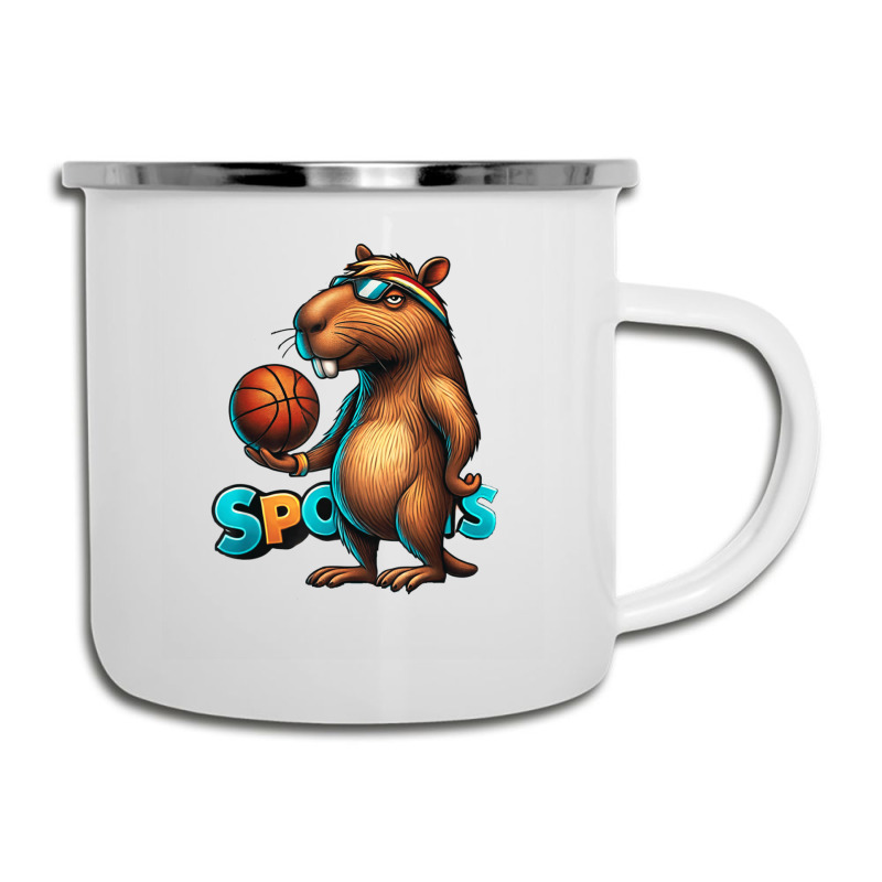 Capybara Basketball Animal Camper Cup | Artistshot