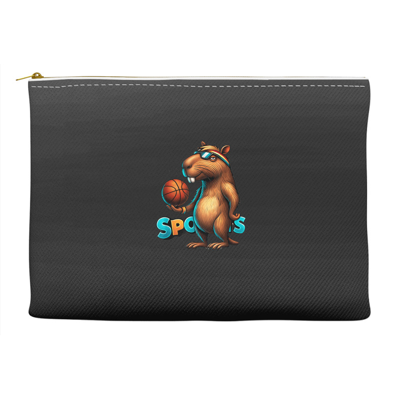 Capybara Basketball Animal Accessory Pouches | Artistshot