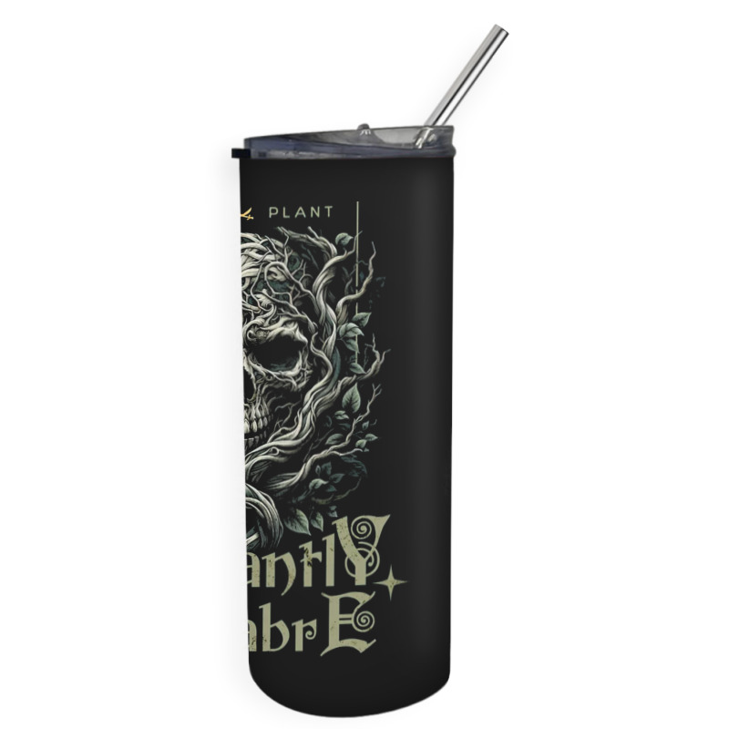 Gothic Plant Skull Skinny Tumbler | Artistshot