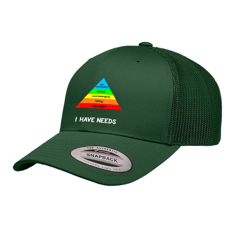 Psychology Hierarchy Of Needs Psych Major Retro Trucker Cap by cm-arts | Artistshot