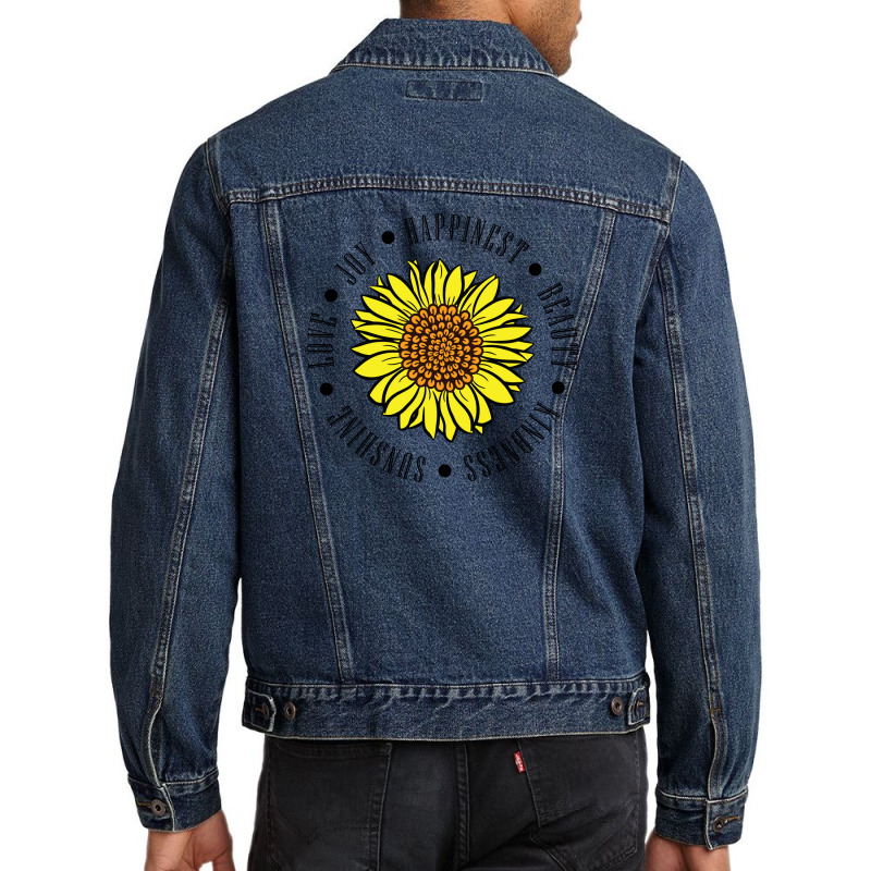 Sunflower Quotes Men Denim Jacket | Artistshot