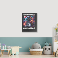 Jurassic Space Odyssey Portrait Canvas Print | Artistshot