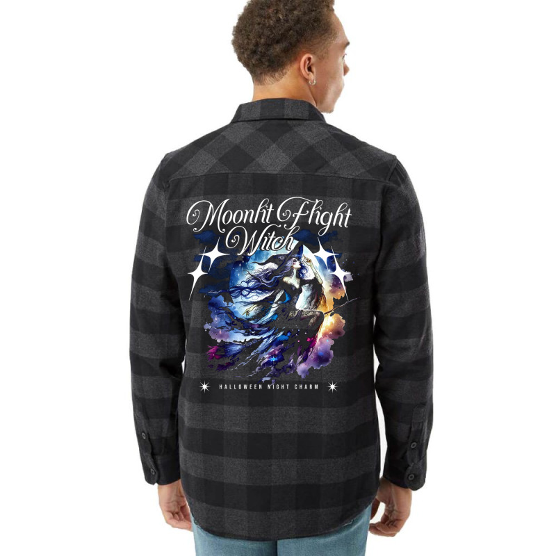 Moonlit Flight Witch Flannel Shirt | Artistshot