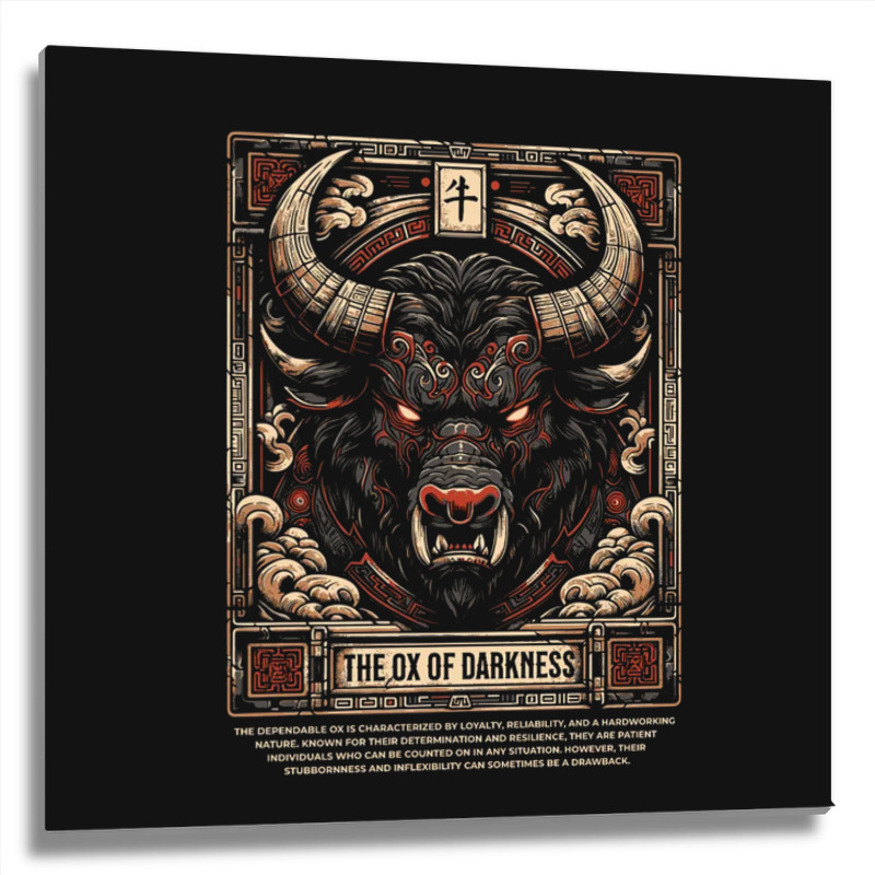 Ox Metal Print Square | Artistshot