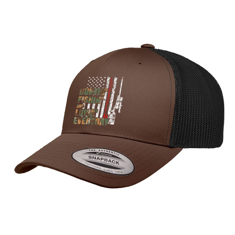 Hunting Fishing Loving Everyday American Deer Hunter Patriot Retro Trucker Cap | Artistshot