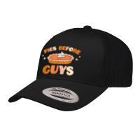 Pies Before Guys Thanksgiving Fall Vibes Autumn Retro Groovy Retro Trucker Cap | Artistshot