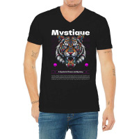 Psychedelic Tiger V-neck Tee | Artistshot