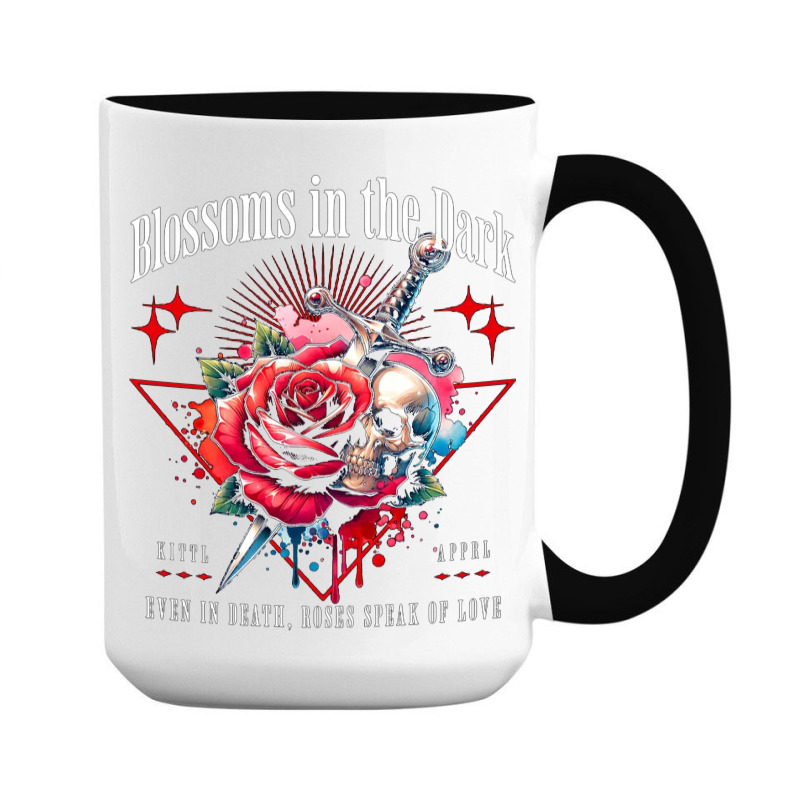 Rose Flower Impaled Sword 15 Oz Coffee Mug | Artistshot