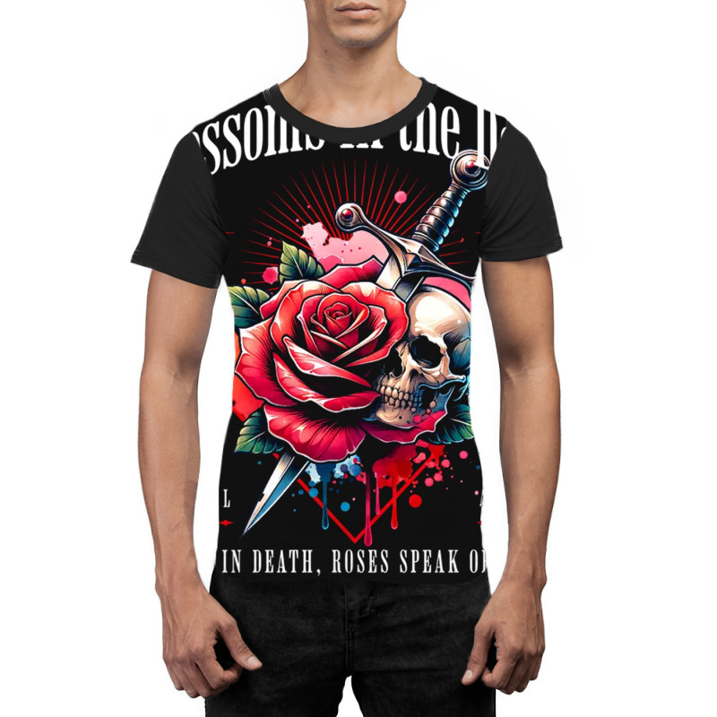 Rose Flower Impaled Sword Graphic T-shirt | Artistshot