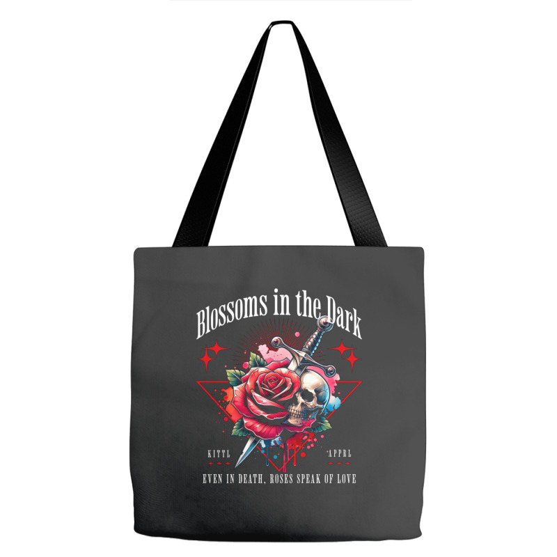 Rose Flower Impaled Sword Tote Bags | Artistshot