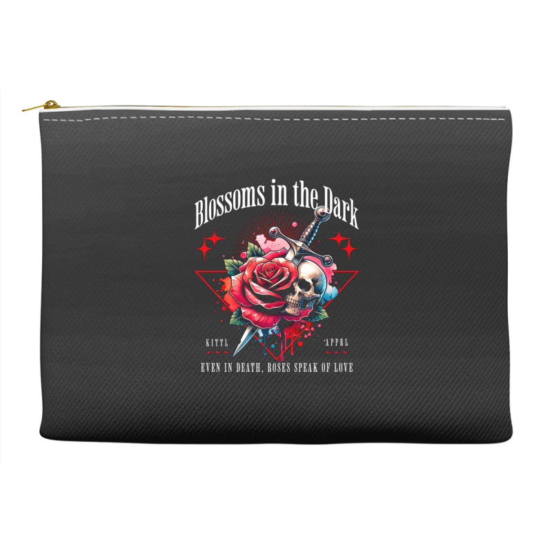 Rose Flower Impaled Sword Accessory Pouches | Artistshot