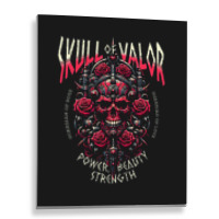 Skull Of Valor Metal Print Vertical | Artistshot