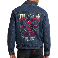 Skull Of Valor Men Denim Jacket | Artistshot