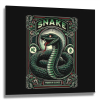 Snake Metal Print Square | Artistshot