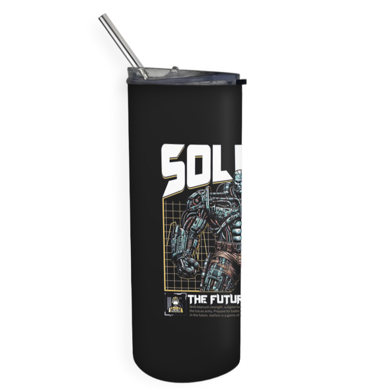 Soldier Robot Futuristic Army Sci-fi Military Skinny Tumbler | Artistshot