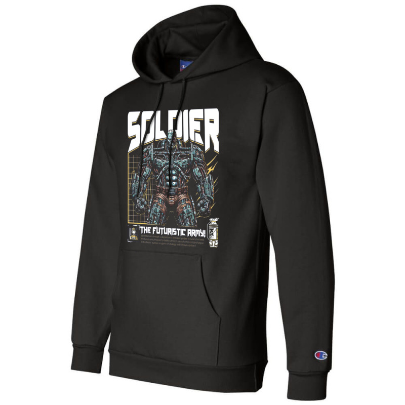 Soldier Robot Futuristic Army Sci-fi Military Champion Hoodie by phamtruong | Artistshot