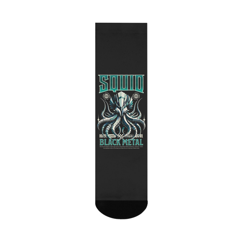 Squid Black Metal Crew Socks | Artistshot