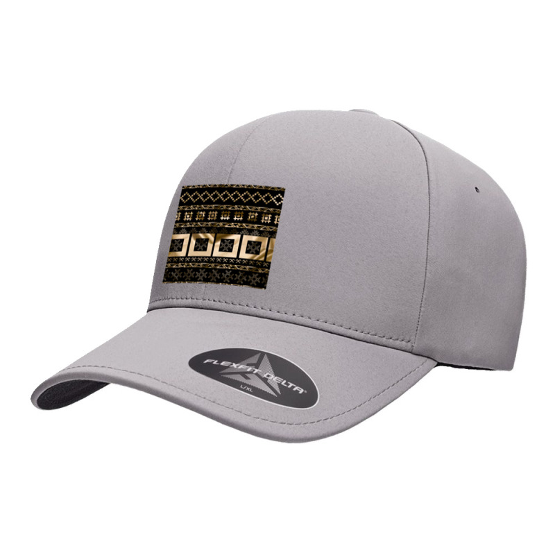 Latvian Traditional Pagan Symbols Of Luck And Light In Gold Seamless Cap by cm-arts | Artistshot