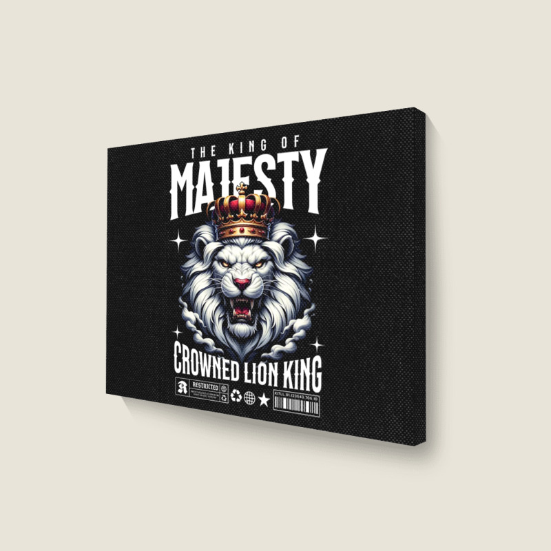 The Lion King Of Majesty Landscape Canvas Print | Artistshot