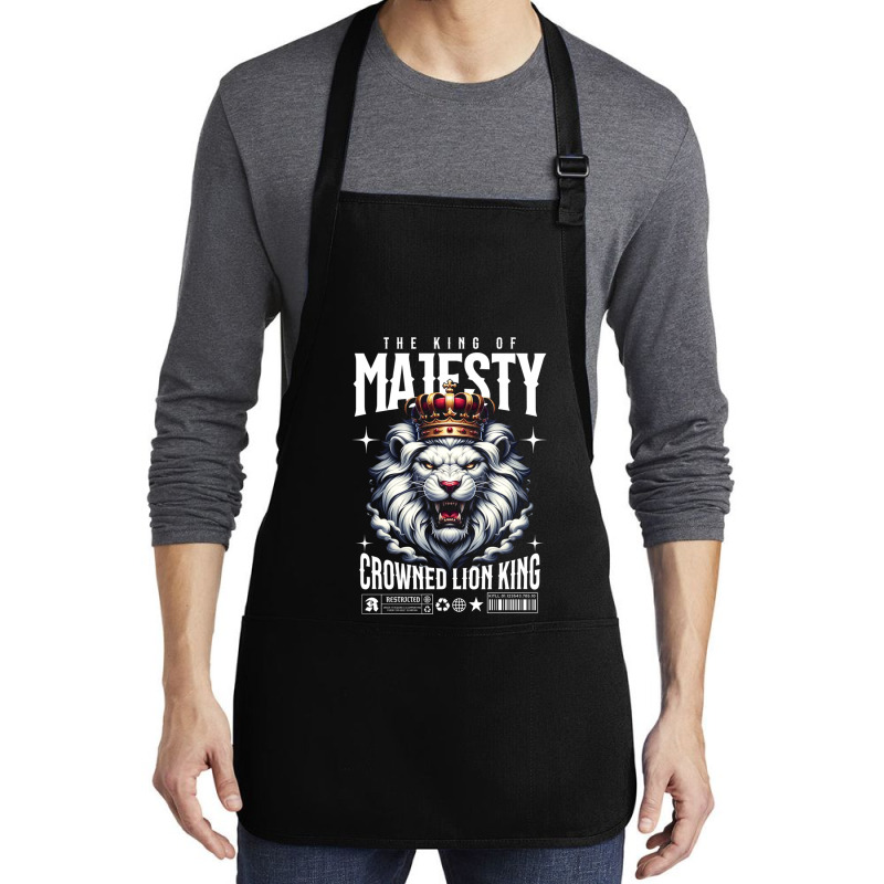 The Lion King Of Majesty Medium-length Apron | Artistshot