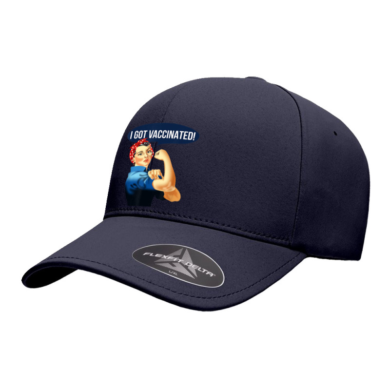 Pro Vaccine Vaccinated Rosie The Riveter Vaccinator T Shirt Seamless Cap by cm-arts | Artistshot