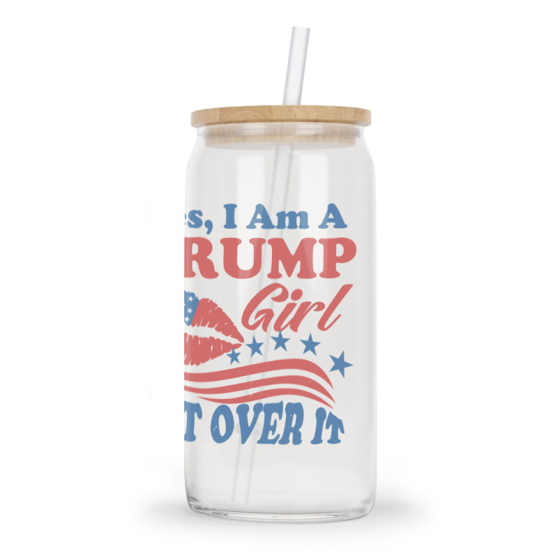 Yest I Am A Trump Girl 3 Glass Tumbler | Artistshot