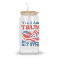 Yest I Am A Trump Girl 3 Glass Tumbler | Artistshot