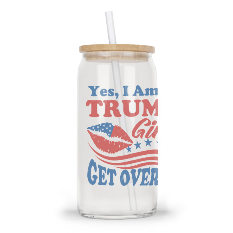 Yest I Am A Trump Girl 3 Glass Tumbler | Artistshot