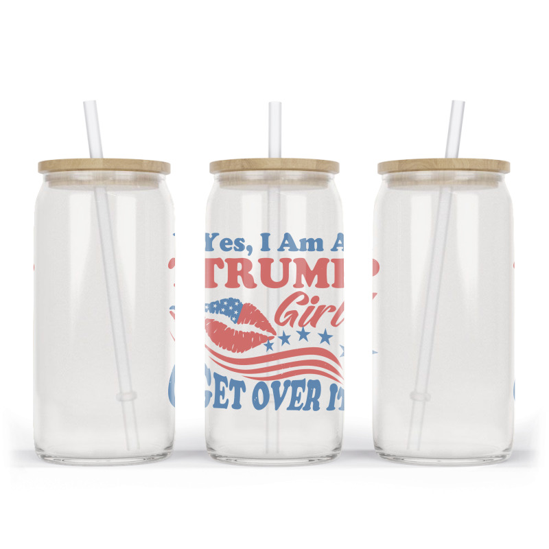 Yest I Am A Trump Girl 3 Glass Tumbler | Artistshot