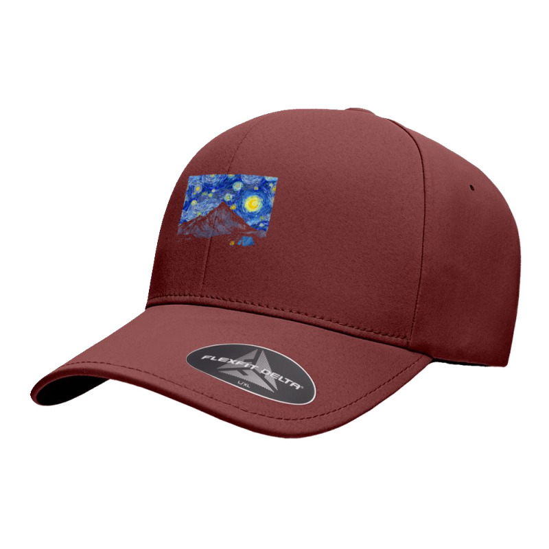 Starry Night Camping Scene Seamless Cap by vucongha | Artistshot