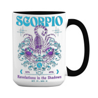 Zodiac Scorpio Vintage 15 Oz Coffee Mug | Artistshot