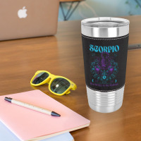 Zodiac Scorpio Vintage Leatherette Tumbler | Artistshot