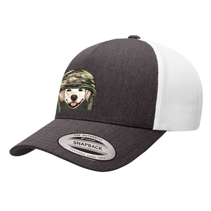 Golden Retriever Military Soldier Veterans Day Pet Dog Lover Yupoong Trucker Cap | Artistshot