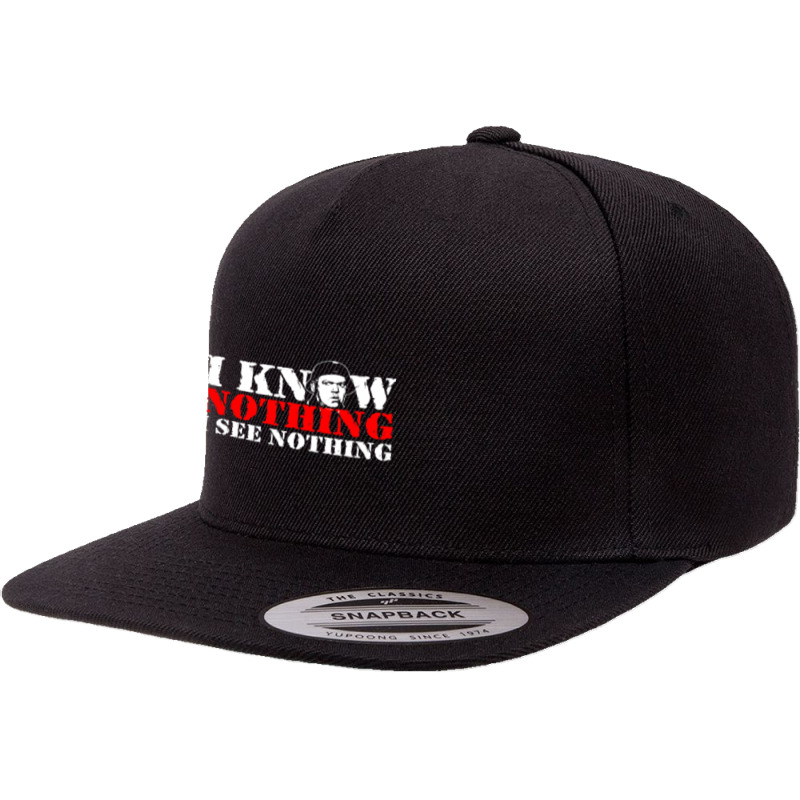 I Know Nothing 5 panel snapback cap by cm-arts | Artistshot