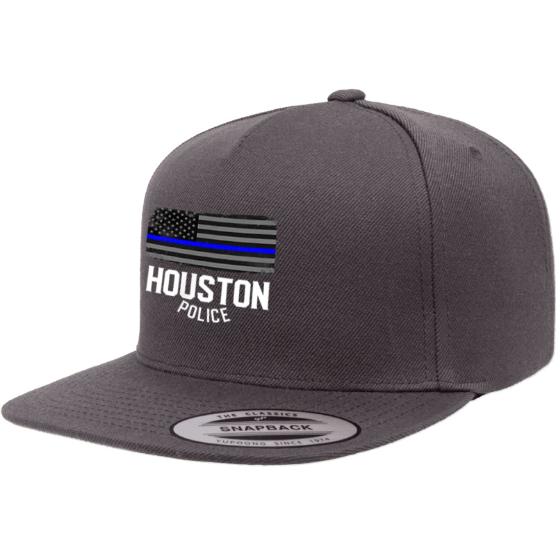 City Of Houston Police Officer Texas Policeman T Shirt 5 Panel Snapback Cap | Artistshot