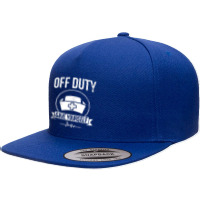 Off Duty Save Yourself Funny Registered Nurse Tank Top 5 Panel Snapback Cap | Artistshot