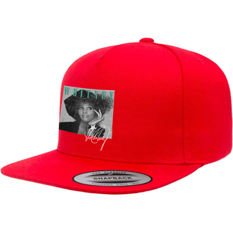 Whitney Houston Shooting Star 5 Panel Snapback Cap | Artistshot