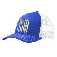 Bone Cancer Fight Sarcoma Cancer Awareness American Flag Pa Trucker Cap | Artistshot