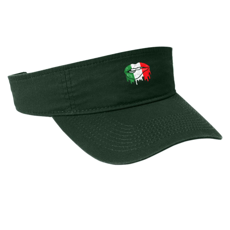 Womens Drippin Mexican Flag Lip Bite Cinco De Mayo Patriotic Women T S Fashion Visor | Artistshot