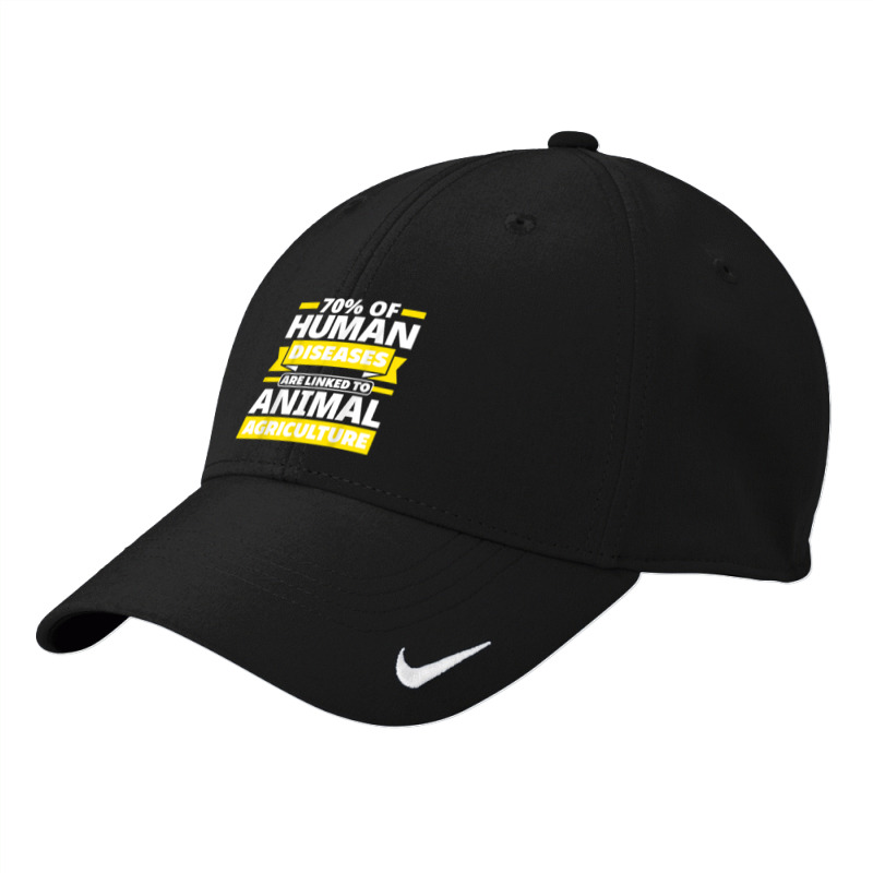 Diseases Linked To Animal Agriculture Vegan Facts T Shirt Nike Dri-FIT Cap by dubrayhecallezhd | Artistshot