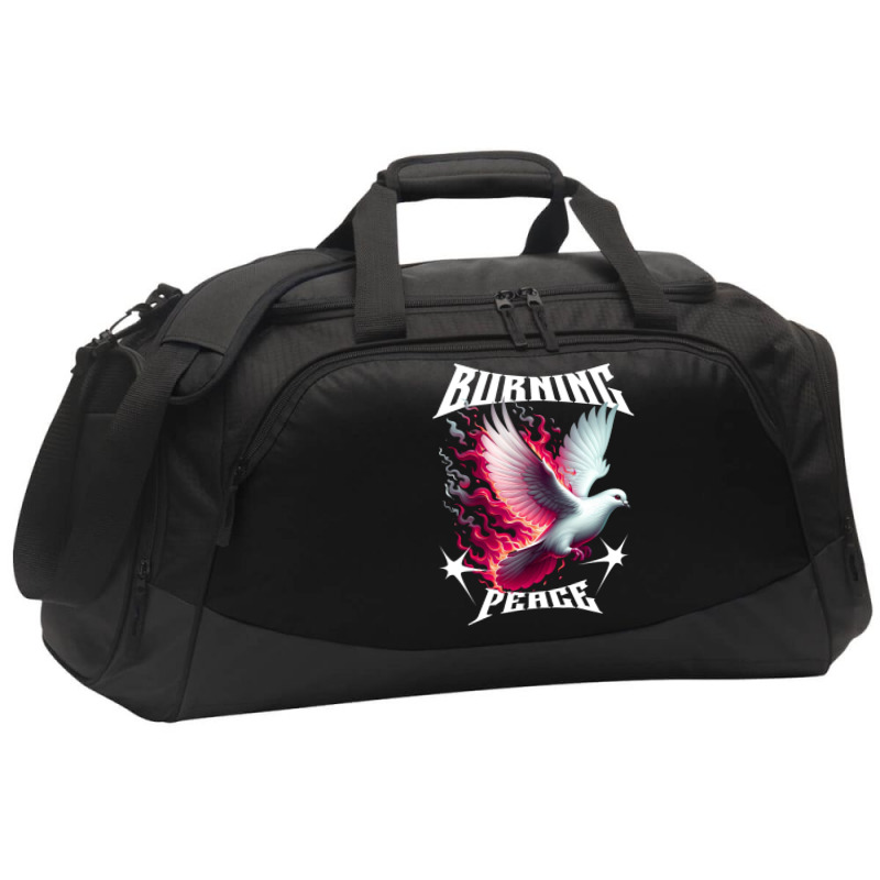 Burning Peage Active Duffel | Artistshot