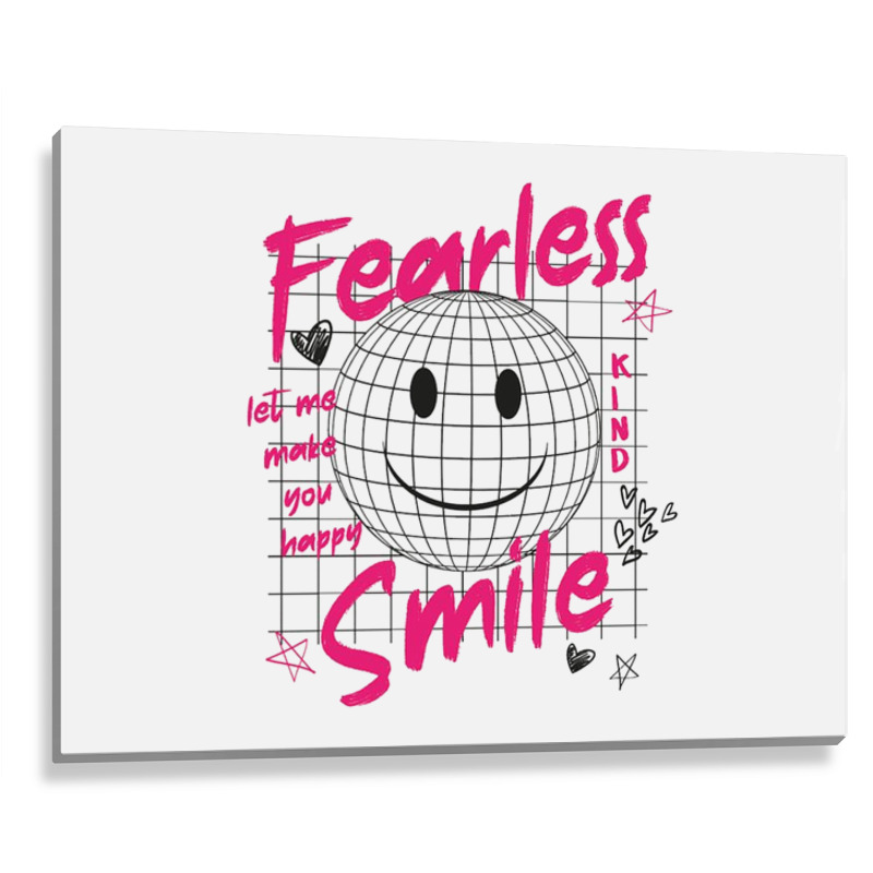 Fearless Smile Metal Print Horizontal | Artistshot