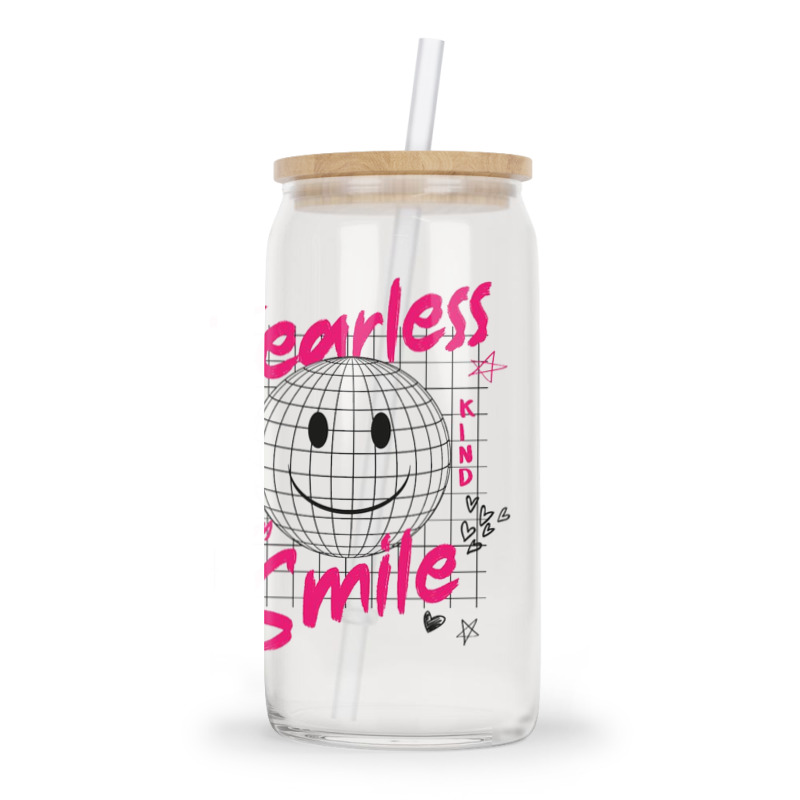 Fearless Smile Glass Tumbler | Artistshot